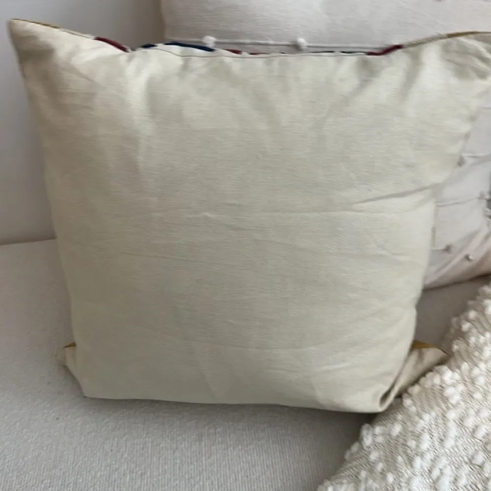Villa Multicolored Accent Pillow Decor 18”x18”